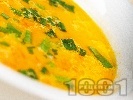 Рецепта Крем супа от моркови, лук и мляко
